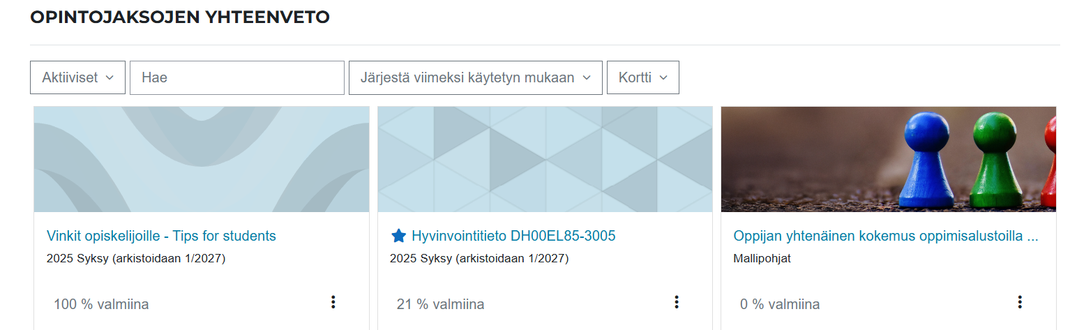 User guides and support: Teacher guides | Xamk Learn